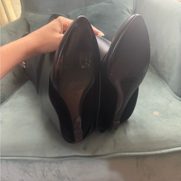 Givenchy Shark Black Tall Leather Boots with Gold Hardware - Picture 5 of 5